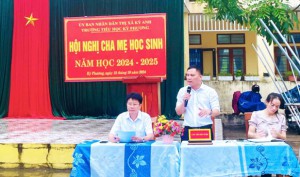 TRƯỜNG TIỂU HỌC KỲ PHƯƠNG TỔ CHỨC THÀNH CÔNG HỘI NGHỊ CHA MẸ HỌC SINH - NĂM HỌC 2024 - 2025