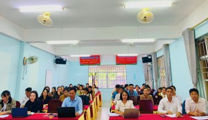 Chi bộ trường Tiểu học Kỳ Phương: Tổ chức thành công sinh hoạt chuyên đề " Giải pháp nâng cao chất lượng học tập và làm theo tư tưởng, đạo đức, phong cách Hồ Chí Minh góp phần xây dựng chi bộ vững mạnh toàn diện"